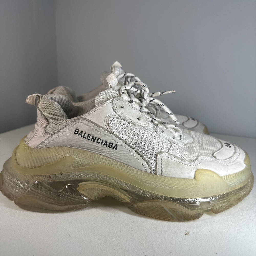 Size 7 - Balenciaga Triple S Men 40 Sneaker Pearl Grey Clear Sole